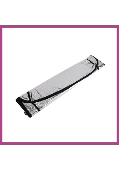 Gees Global Metalize Ön Cam Oto Güneşlik 130x60cm Gri Gbzs