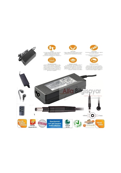 HP Uyumlu Pavilion Sleekbook 14-B000, 14Z-B100 Adaptör Şarj Cihazi