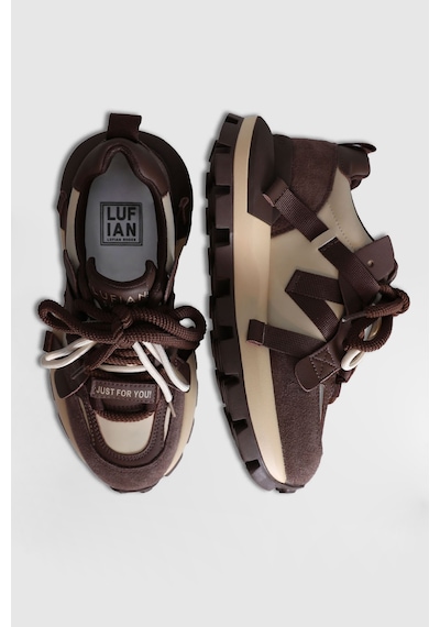 Lufian Yoko Kadın Sneaker Ayakkabı Kahverengi Kahverengi 121230088100400