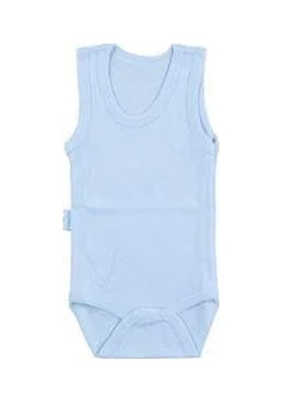 Sebi Bebe Bebek Pamuklu Alttan Çıtçıtlı Askılı Bady-11299 Mavi