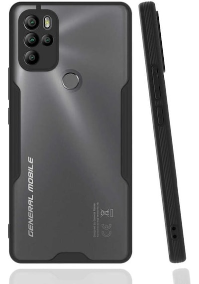 General Mobile 21 Pro Kılıf Kamera Korumalı Arkası Şeffaf Silikon