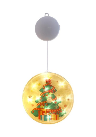 Çam Ağacı Yılbaşı Işığı, Noel Perde Pencere Dekorasyonu Led Ay...