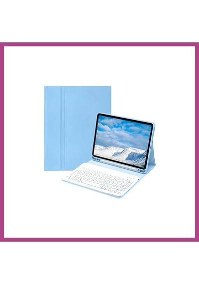 Gees Global İpad Pro 11 2022 Kılıf Kc01 Smart Klavyeli Tablet Kılıfı - Açık Mavi Gbzs