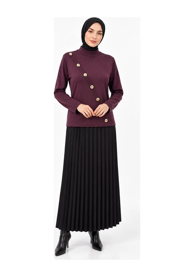 Nuss Triko Tunik Bordo 206