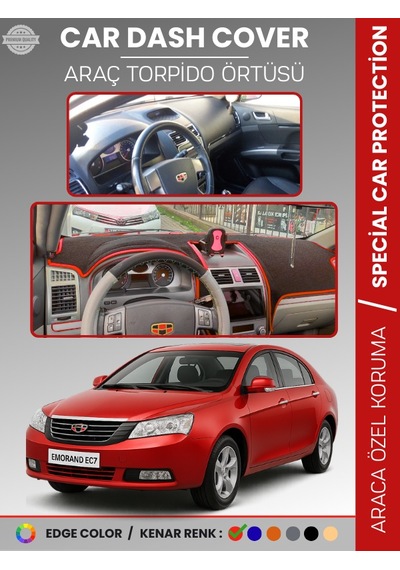 Geely Emgrand Ec7 2009-2017 Torpido Örtüsü Ön Göğüs Koruma Torpido Koruma Çatlamayı Önler - 781 Stiloto