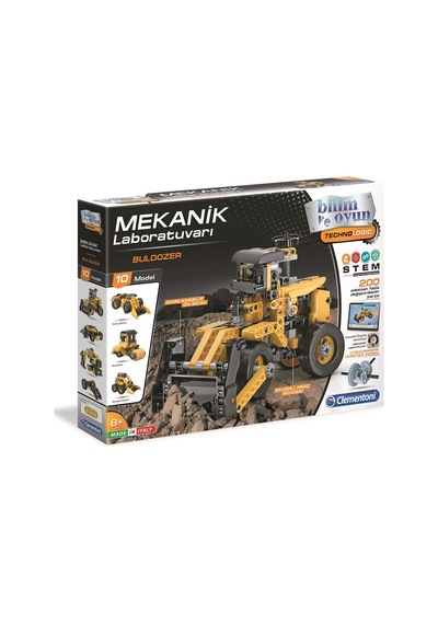 Clementoni Mekanik Laboratuvarı Buldozer Renkli 6+