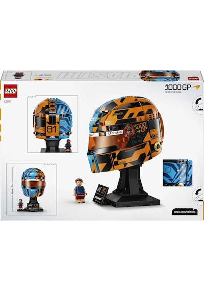 LEGO® Editions McLaren Mastercard F1® Team Oscar Piastri Kaskı 43017 - 14 Yaş ve Üzeri için F1® Modeli Yapım Seti (793 Parça)