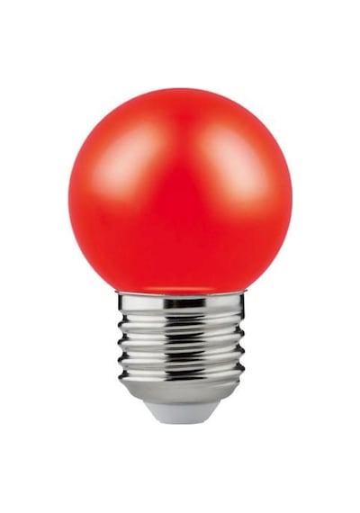 1 Watt 4 Adet 4 Renk E27 Duy Renkli Gece Ampulü, Loş Işık Sevenler İçin Ağaç Feneri Ampulü - 4 Renk