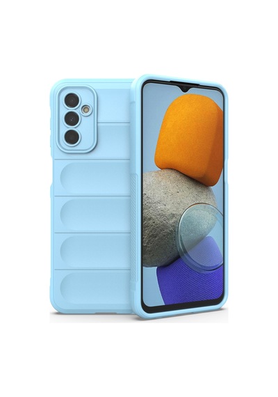 Samsung Galaxy  Uyumlu  M23 Kılıf Optimum Silikon - Sky Blue