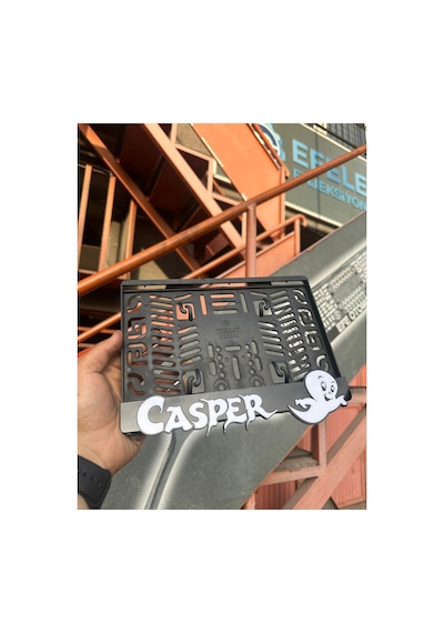 Pleksi Kabartmalı Casper Motor Plakalık