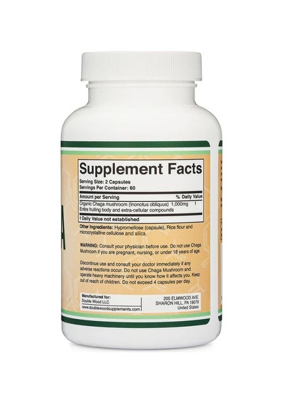 Chaga Mushroom Supplement 1000 Mg 120 Kapsül