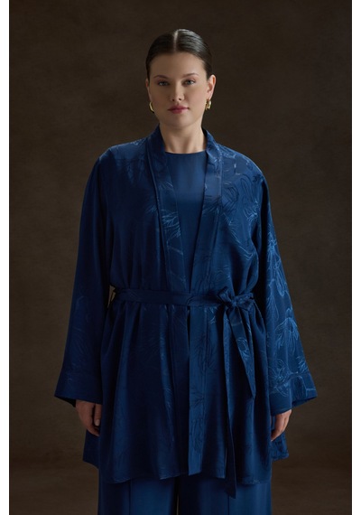 Aker İndigo Rayon Viscon Kimono İndigo İndigo