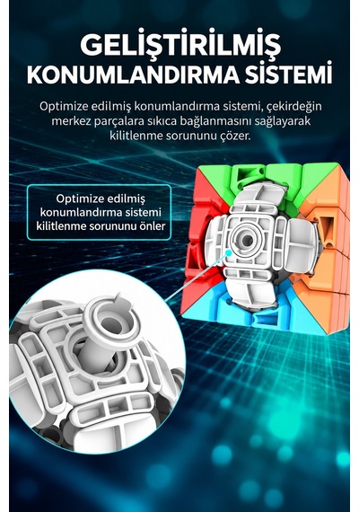Moyu Mfjs Meilong 4x4 Küp Robot Seti Robot Standlı Zeka Küpü Mf8966 12,5 Cm
