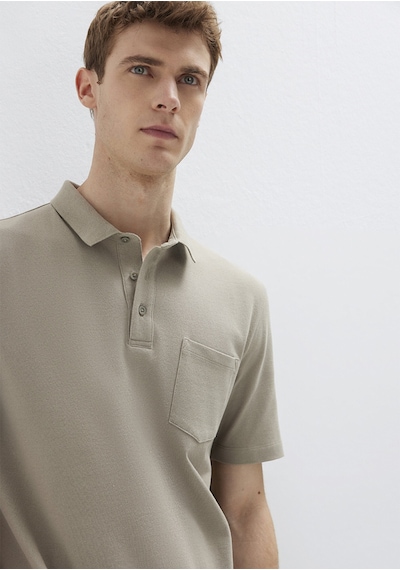 Mavi - Cepli Bej Polo Tişört 0613465-70352