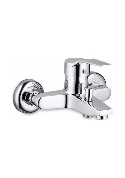 Purvex Home Spektra Banyo Bataryası Duvara Montaj Aç Kapa Krom Pirinç Musluk Fonksiyonel Yönlendiricili Duş Batarya Seti Lüks Modern Tasarım