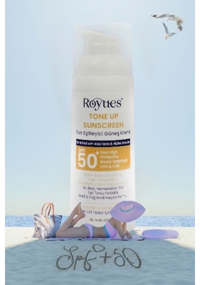 Royues Cilt Tonu Eşitleyici Yenileyici Güneş Kremi Spf50+ Cilt Ba