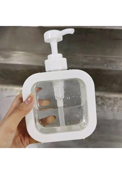 Yunhan 400 Ml Dikdörtgen Banyo Mutfak Sıvı Sabunluk Bulaşık Lavab Beyaz
