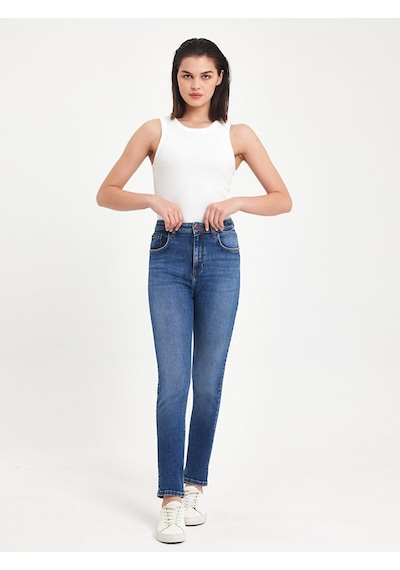 Ltb Ronna X Slim Jean Pantolon 010095164015885 55358 Orta Mavi