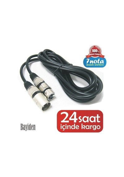 Fugue Fl-01 Mikrofon Kablosu 3 Metre Xlr-Xlr