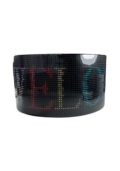 Bluetooth Lu Telefon Kontrollü 32x96 Flexible Matrix Led Ekran 5-12v 652 200 Mm Renkli