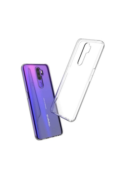 Kilifone - Oppo A5 2020 Uyumlu - Kılıf Şeffaf Soft Slim Fitt Süper Silikon Kapak - Şeffaf