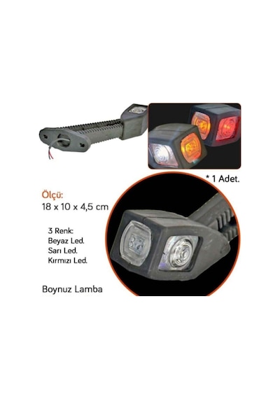 Uzun Boynuz Lamba Takım 2adet Tır Kamyon Kamyonet Dorse 12v-24v