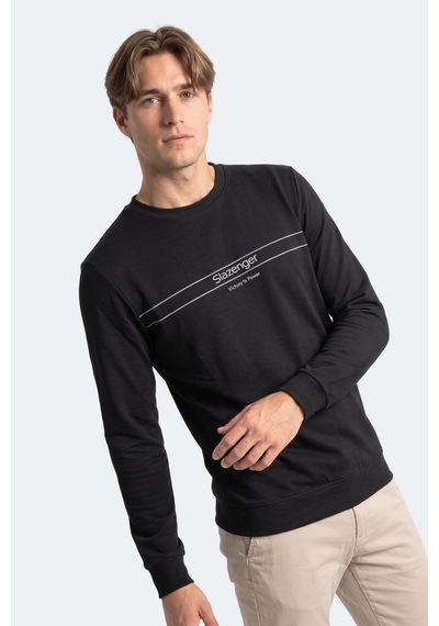 Slazenger Garret Erkek Siyah Sweatshırt