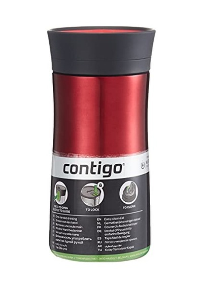 Üniseks Pinnacle Snapseal Termo Paslanmaz Çelik Yalıtımlı Kupa,kırmızı,300 Ml,modern Çok Renkli
