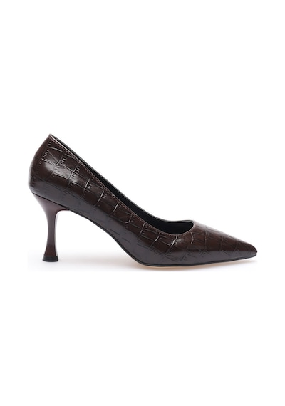 Alewomen Kahve Krokodil Desenli Deri Alçak 8 Cm Topuk Shoper Stiletto Topuklu Kadın Ayakkabı Kahverengi Kroko Alewomen Kahve Krokodil Desenli Deri Alçak 8 Cm Topuk Shoper Stiletto Topuklu Kadın Ayakkabı Kahverengi Kroko