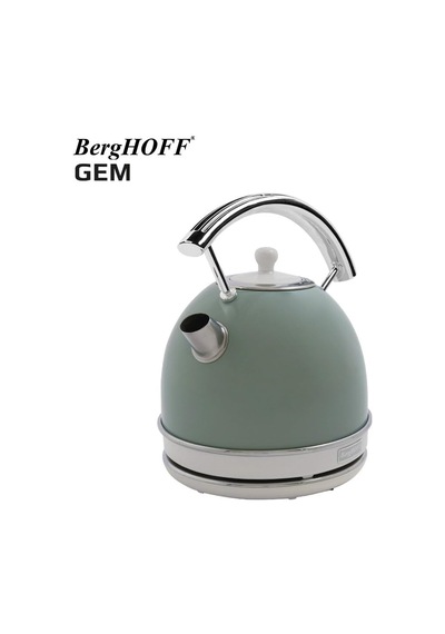 Gem Retro 1, 7 L Su Isıtıcı 2200 W, Paslanmaz Çelik Gövde Mint Yeşil