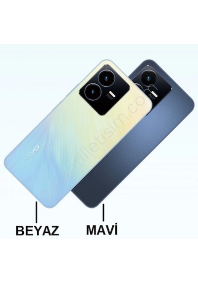 Vivo Y22s V2206 Arka Kapak Pil Kapağı Full Beyaz