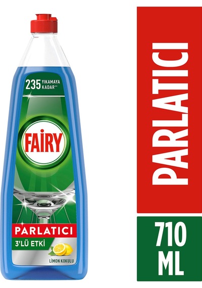 Fairy 3’lü Etki Bulaşık Makinesi Parlatıcısı, Sıvı, Limon Kokulu,