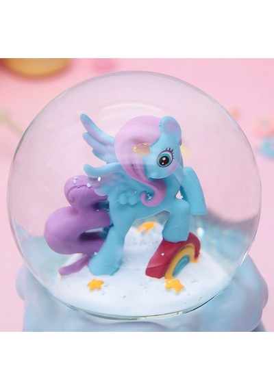 Sevimli My Little Pony Işıklı Müzikli Orta Boy Kar Küresi