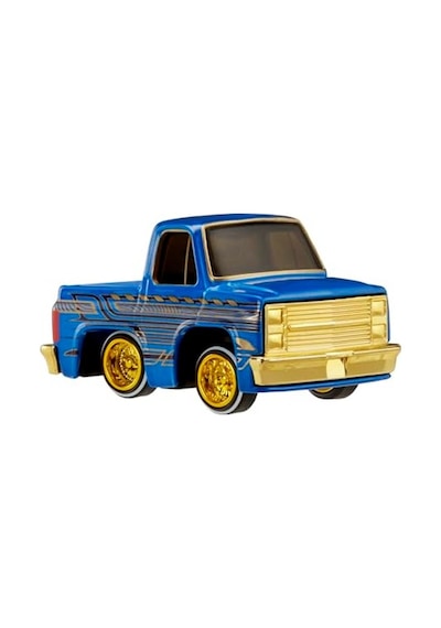 Mavi Lowrider Araba - 1987 Chevy C10 Modeli