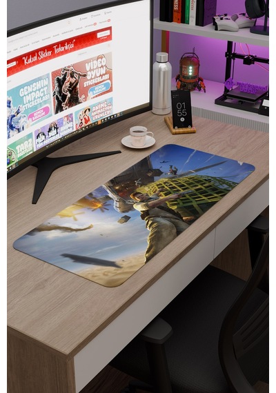 Uncharted Kaymaz Dikişli Kauçuk Oyuncu Mousepad V4 - 70x30 Xl Gaming Mouse Pad Fare Altlığı