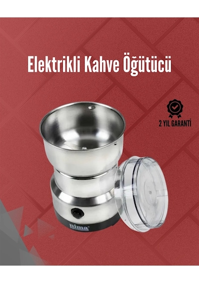 Paslanmaz Çelik Elektrikli Kahve Değirmeni Sessiz, Hızlı, Çok Amaçlı Öğütücü 200w Renkli