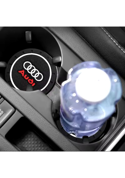 Siyah Silikon Bardak Altlığı Audi İle Uyumlu A1 A3 A4 A5 A6 Q5