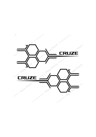 Cruze Kapı Altı Sticker Chevrolet Cruze Sticker Chevrolet Sticker