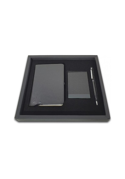 Siyah Vip Set - 9X14 Not Defteri - Touch Pen Tükenmez