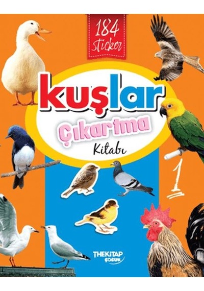 Kuşlar Çıkartma Kitabı - 1 - Dlkj-764431