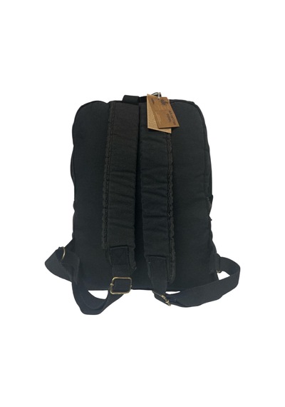 Old Cotton Cargo Kaliteli Vintage Salaş Disayn Günlük Gezi Spor Sırt Çantası Matanza Bag 30x42cm Gri - Siyah