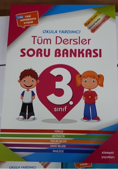 3.Sınıf Tüm Dersler Soru Bankası 2018 Baskı Element Yayınları