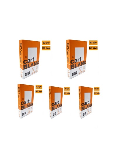 A4 Fotokopi Kağıdı 80 G/m² 2500 Adet 5 Paket
