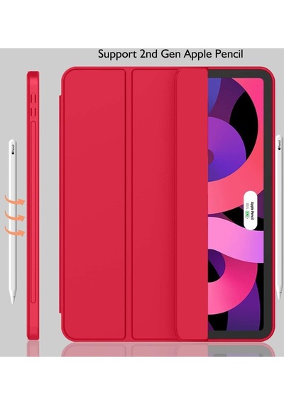 Apple Uyumlu iPad, Air 11inç M2 2024 Kılıf Kalem Bölmeli Smart Case A2902 A2903 A2904
