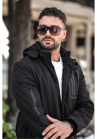 Outdoor Su,soğuk,rüzgar Geçirmez Içi Elyaf Dolgulu Softshell Erkek Montu Siyah Outdoor Su,soğuk,rüzgar Geçirmez Içi Elyaf Dolgulu Softshell Erkek Montu Siyah