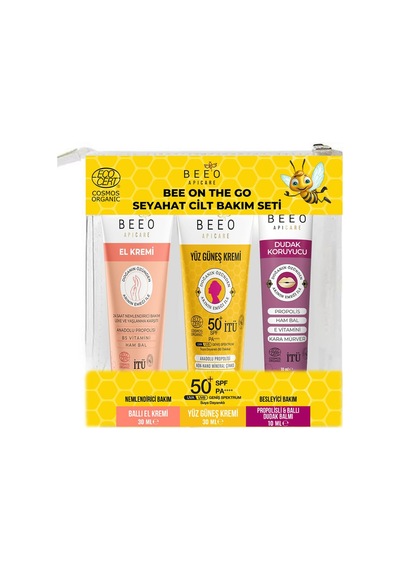 Beeo Bee On The Go Seyahat Cilt Bakım Seti - 6 Adet Tarı Çok Renkli