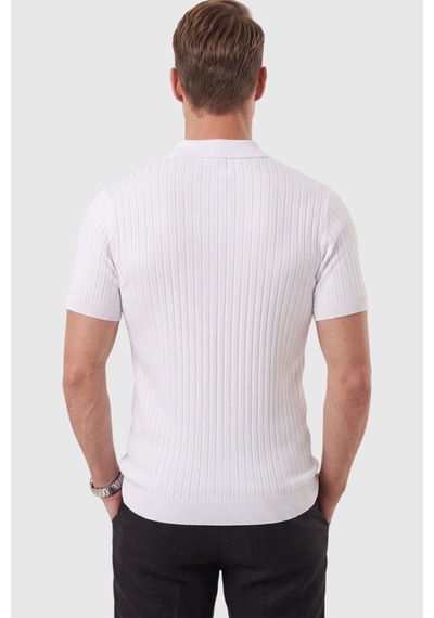 Rizzup Erkek Regular Fit Rahat Kesim Düğmeli Beyaz Polo Yaka Triko Tişört Yumuşak Likralı 2608210 Rizzup Erkek Regular Fit Rahat Kesim Düğmeli Beyaz Polo Yaka Triko Tişört Yumuşak Likralı 2608210