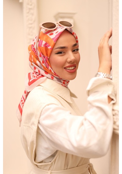 Silk Home Olinda Eşarp 48003-28 Nar Çiçeği