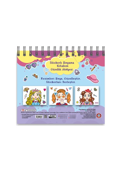 Stickerlı Boyama Kitabım Güzellik Atölyesi