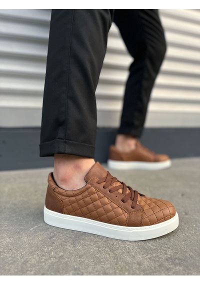 Aymood Jy166 Prestige Bağcıklı Cilt Kapitone Desenli Erkek Günlük Sneaker Ayakkabı Cbt - Taba Aymood Jy166 Prestige Bağcıklı Cilt Kapitone Desenli Erkek Günlük Sneaker Ayakkabı Cbt - Taba